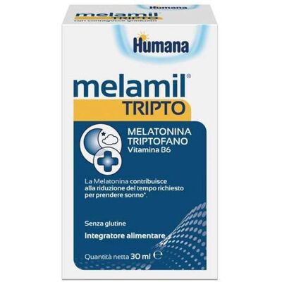 Humana Tripto - Nahrungsergänzungsmittel für Schlaf - Melatonin, Tryptophan, B6 Humana Tripto - Nahrungsergänzungsmittel für Schlaf - Melatonin, Tryptophan, B6