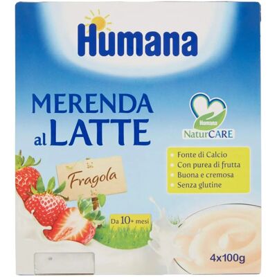 Humana Italia Spa Merenda Latte e Fragola - Spuntino Humana Italia Spa Merenda Latte e Fragola - Spuntino