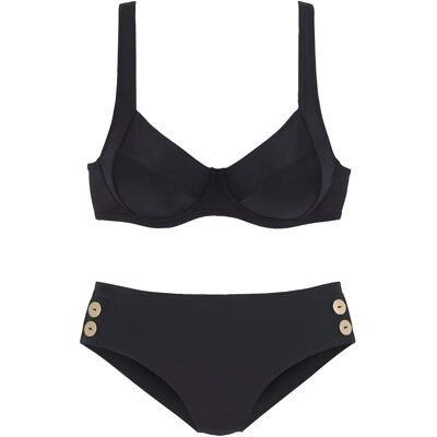 VIVANCE Bügel-Bikini Gr. 42 Verstellbare Träger Goldknöpfe VIVANCE Bügel-Bikini Gr. 42 Verstellbare Träger Goldknöpfe