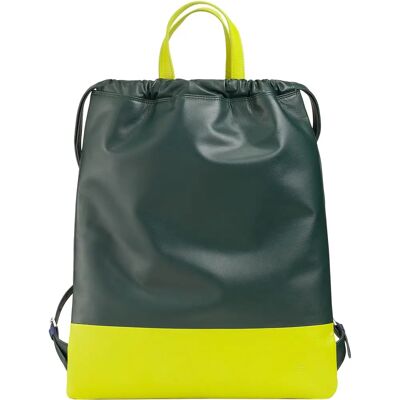DUDU Lederrucksack - 42 cm Grün - Rucksack DUDU Lederrucksack - 42 cm Grün - Rucksack