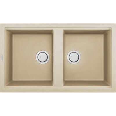 Elleci Best 450 Spüle - 2 Becken, Champagner - Einbau Elleci Best 450 Spüle - 2 Becken, Champagner - Einbau