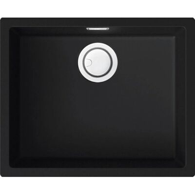 Elleci Zen 105 Rechteckige Spüle - Keratek Plus Schwarz Elleci Zen 105 Rechteckige Spüle - Keratek Plus Schwarz