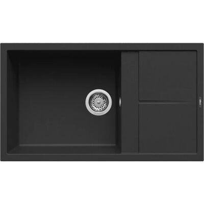 Elleci Unico 410 Top-Montagespüle - Große Schüssel, Zubehörbereich, Antibakteriell Elleci Unico 410 Top-Montagespüle - Große Schüssel, Zubehörbereich, Antibakteriell