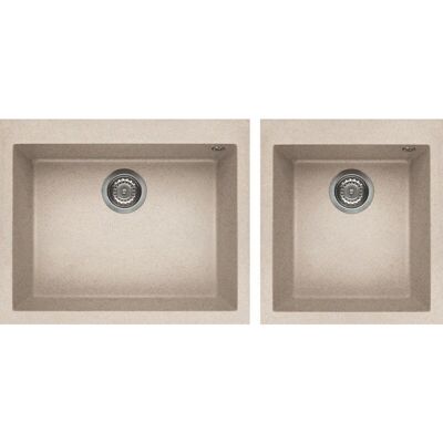 Lavello da incasso Elleci Quadra 210 - Granitek rettangolare Lavello da incasso Elleci Quadra 210 - Granitek rettangolare