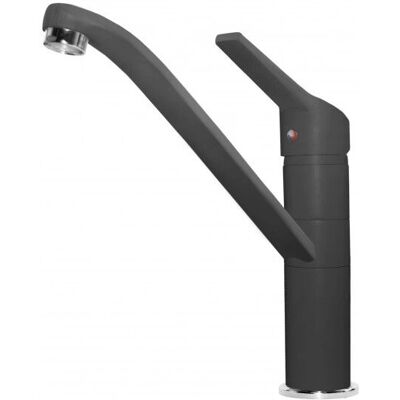 Robinet de Cuisine Monocommande Elleci Teseo - Pivotant, Granitek, Anthracite - Publicité Robinet de Cuisine Monocommande Elleci Teseo - Pivotant, Granitek, Anthracite - Publicité
