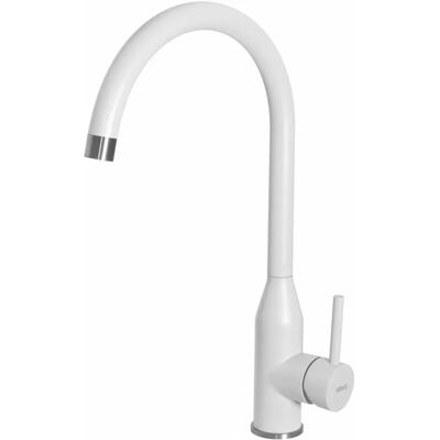 Elleci Adige Bianco - Miscelatore monocomando - Alto, con canna girevole Elleci Adige Bianco - Miscelatore monocomando - Alto, con canna girevole