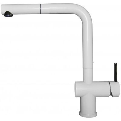 Grifo Elleci Stream Plus Blanco - Monomando, Caño Giratorio, Ducha Extraíble Grifo Elleci Stream Plus Blanco - Monomando, Caño Giratorio, Ducha Extraíble