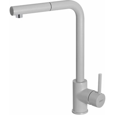 Elleci Trail Plus Aluminium - Grifo de Cocina con Cabezal Extraíble - Diseño Moderno de Granito Elleci Trail Plus Aluminium - Grifo de Cocina con Cabezal Extraíble - Diseño Moderno de Granito