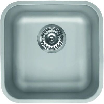 Elleci Space 400 R50 Unterbausilberstahlspüle - Quadratisch Edelstahl Elleci Space 400 R50 Unterbausilberstahlspüle - Quadratisch Edelstahl