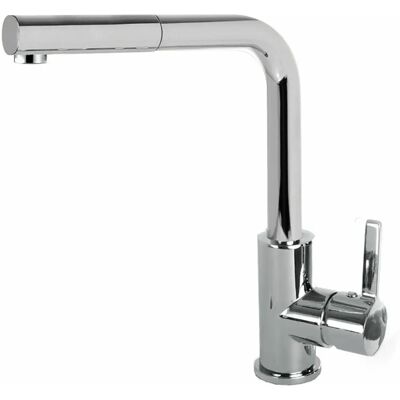 Grifo de Cocina Elleci MIKC02CR Cromo con Spray Extraíble Grifo de Cocina Elleci MIKC02CR Cromo con Spray Extraíble