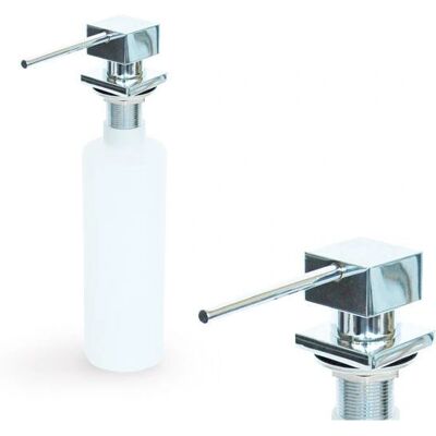 Dispensador de jabón cuadrado Elleci ADI02301 cromado - Dispensador de jabón Dispensador de jabón cuadrado Elleci ADI02301 cromado - Dispensador de jabón
