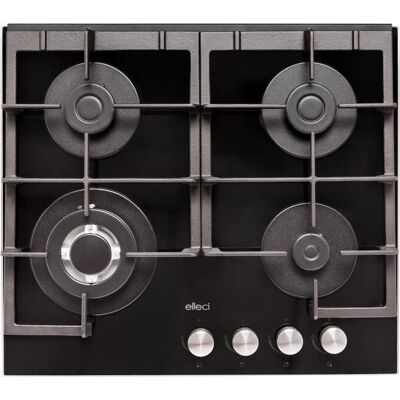 Elleci PKCQ60286WS - Nero - Piano cottura a gas Elleci PKCQ60286WS - Nero - Piano cottura a gas