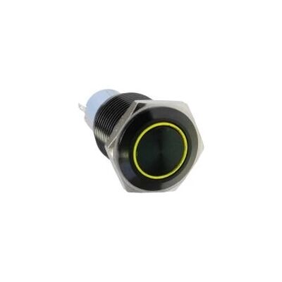 DimasTech DimasTech Vandalismusschalter / -taster 16mm - Blackline - geel - Computer case onderdeel DimasTech DimasTech Vandalismusschalter / -taster 16mm - Blackline - geel - Computer case onderdeel