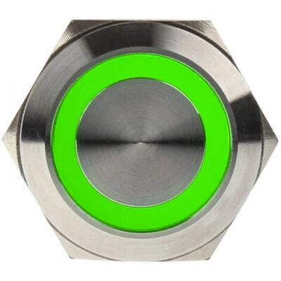 DimasTech Vandalismusschalter / -taster 25mm - Silverline - zöld - Számítógép ház alkatrész DimasTech Vandalismusschalter / -taster 25mm - Silverline - zöld - Számítógép ház alkatrész