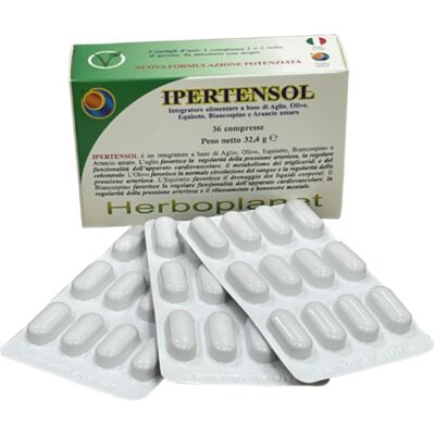Herboplanet Ipertensol - 36 compresse - Supporto pressione e circolazione Herboplanet Ipertensol - 36 compresse - Supporto pressione e circolazione