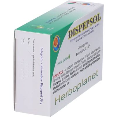 Herboplanet Dispepsol - Integratore per la digestione - 60 Compresse Herboplanet Dispepsol - Integratore per la digestione - 60 Compresse