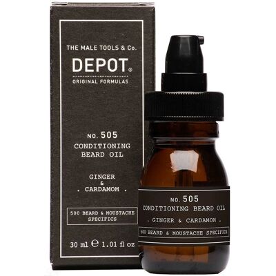 DEPOT 505 Conditioning Beard Oil Ginger & Cardamon (30ml) DEPOT 505 Conditioning Beard Oil Ginger & Cardamon (30ml)