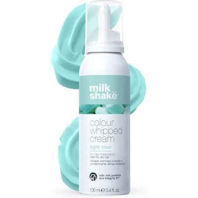 Milk Shake Colour Whipped Cream Light Blue - Hair Color Foam Milk Shake Colour Whipped Cream Light Blue - Hair Color Foam