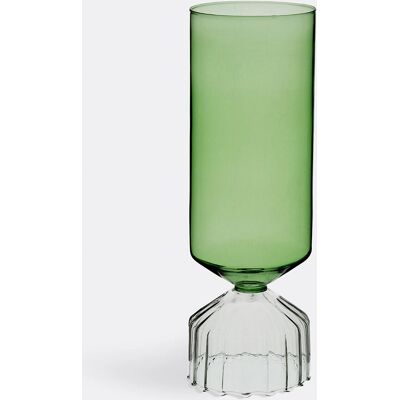 Vaso Bouquet fatto a mano - 28cm Verde e Trasparente Vaso Bouquet fatto a mano - 28cm Verde e Trasparente