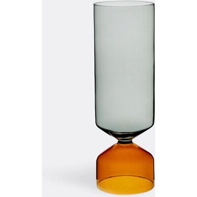 Vaso Ichendorf Milano - Fatto a mano, 28cm, Ambra/Fumo - Collezione Bouquet Vaso Ichendorf Milano - Fatto a mano, 28cm, Ambra/Fumo - Collezione Bouquet