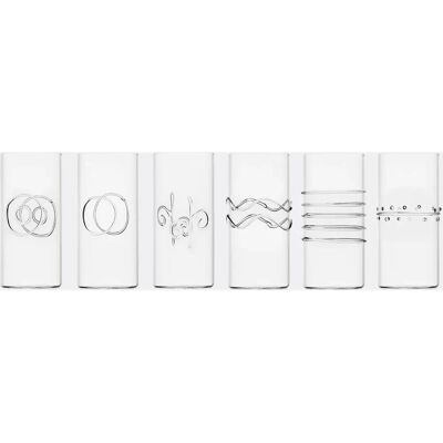 Ichendorf Milano Decò Tall Glass - Tall Glass Set of Six Ichendorf Milano Decò Tall Glass - Tall Glass Set of Six