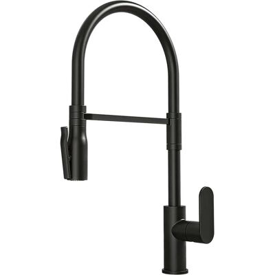 Plados UG70 Nero - Miscelatore monocomando, Doccetta girevole, Attacco doccia automatico - Rubinetto Plados UG70 Nero - Miscelatore monocomando, Doccetta girevole, Attacco doccia automatico - Rubinetto