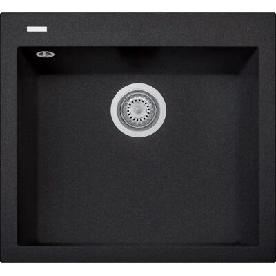 Plados One Standard Ultrametal Spoelbak - Rechthoekig 56x50 cm - Zwart Plados One Standard Ultrametal Spoelbak - Rechthoekig 56x50 cm - Zwart