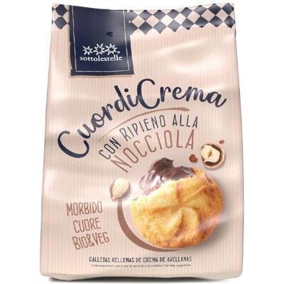 Galleta con crema de avellanas y chocolate Bio - Sottolestelle - 200g Galleta con crema de avellanas y chocolate Bio - Sottolestelle - 200g