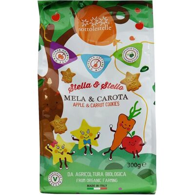 Sottolestelle Bio Apfel Karotte Kekse - 300g Sottolestelle Bio Apfel Karotte Kekse - 300g