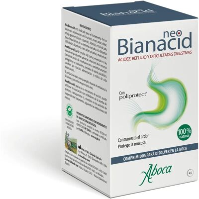 Aboca Neobianacid - Comprimidos para azia e refluxo - 45 unidades Aboca Neobianacid - Comprimidos para azia e refluxo - 45 unidades