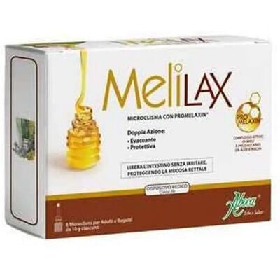 Aboca Melilax Adultos Microenema 6 Unidades - Alívio da constipação Aboca Melilax Adultos Microenema 6 Unidades - Alívio da constipação
