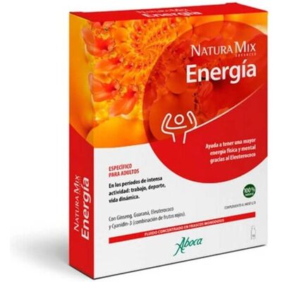 Aboca Natura Mix Energia Avançada - Concentrado Líquido - 10 Frascos Aboca Natura Mix Energia Avançada - Concentrado Líquido - 10 Frascos