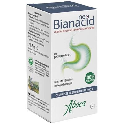 Aboca NeoBianacid - Reflusso e Bruciore - 14 Compresse Masticabili Aboca NeoBianacid - Reflusso e Bruciore - 14 Compresse Masticabili