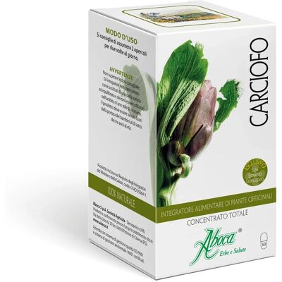 Aboca Carciofo Concentrato Totale 50 Opercoli - Integratore per il Fegato Aboca Carciofo Concentrato Totale 50 Opercoli - Integratore per il Fegato