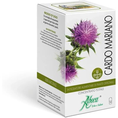 Aboca Cardo Mariano Concentrato - Supporto Fegato - 50 Capsule Vegetali Aboca Cardo Mariano Concentrato - Supporto Fegato - 50 Capsule Vegetali