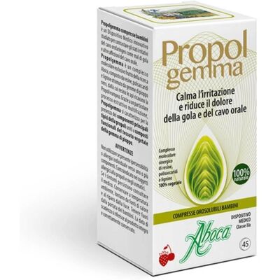 Aboca Propolgemma Bambini - Sollievo naturale alla gola - 45 compresse Aboca Propolgemma Bambini - Sollievo naturale alla gola - 45 compresse