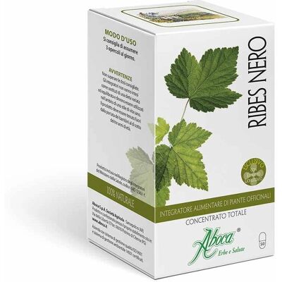 Concentrato di Ribes Nero - 50 Capsule per Naso e Gola Concentrato di Ribes Nero - 50 Capsule per Naso e Gola