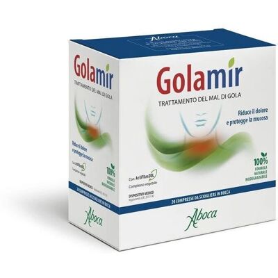 Aboca Golamir 20 pastiglie per mal di gola - Pastiglie medicinali Aboca Golamir 20 pastiglie per mal di gola - Pastiglie medicinali