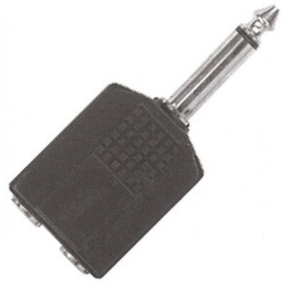Proel - AT160 - 2x 6,3 mm - Nero - Audio Adapter Proel - AT160 - 2x 6,3 mm - Nero - Audio Adapter