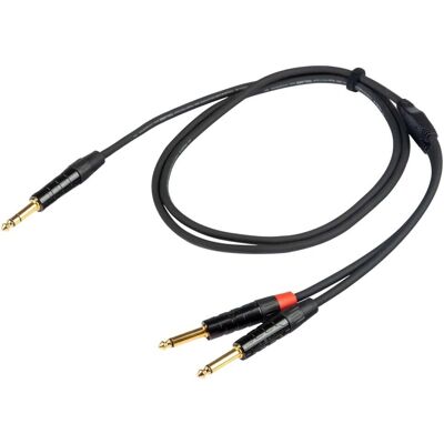 PROEL PROEL 6,3mm Stereo männlicher Kabel - 2 x 6,3mm Mono männlich, 5m - Audiokabel PROEL PROEL 6,3mm Stereo männlicher Kabel - 2 x 6,3mm Mono männlich, 5m - Audiokabel
