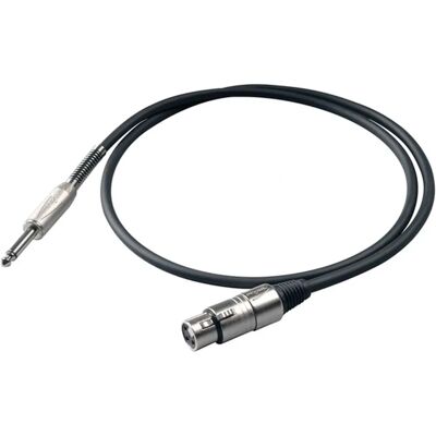 Proel BULK200LU3 - Adaptador Jack 6,3 mm para XLR - 3 m Proel BULK200LU3 - Adaptador Jack 6,3 mm para XLR - 3 m