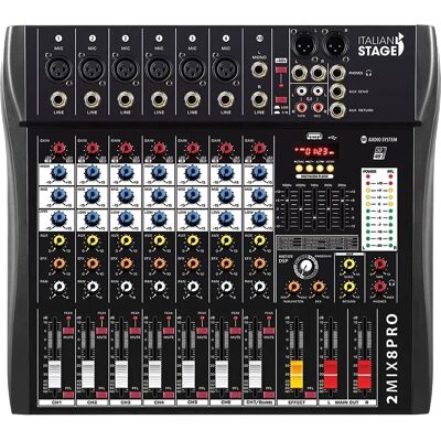Kompakt Italian Stage 2MIX8PRO 8-kanals mixer - Mixer Kompakt Italian Stage 2MIX8PRO 8-kanals mixer - Mixer