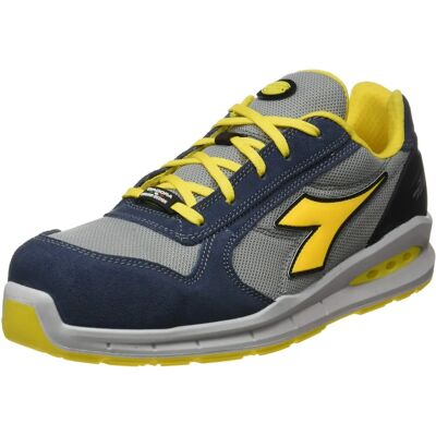 Diadora Utility Run Net Airbox Low - Scarpe di Sicurezza Traspiranti Grigio/Giallo Diadora Utility Run Net Airbox Low - Scarpe di Sicurezza Traspiranti Grigio/Giallo