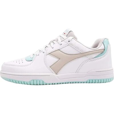 Witte Diadora Raptor Sneakers - Synthetisch, Dames, Veters Witte Diadora Raptor Sneakers - Synthetisch, Dames, Veters