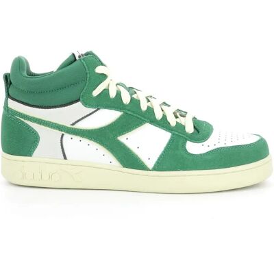 Zapatos de baloncesto Diadora Magic Basket - Cuero y ante - Blanco/Verde - Talla 44 Zapatos de baloncesto Diadora Magic Basket - Cuero y ante - Blanco/Verde - Talla 44