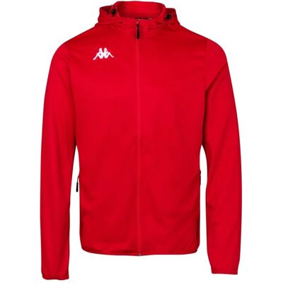 Jaqueta de treino vermelha para crianças Kappa Telve - Roupas esportivas Jaqueta de treino vermelha para crianças Kappa Telve - Roupas esportivas