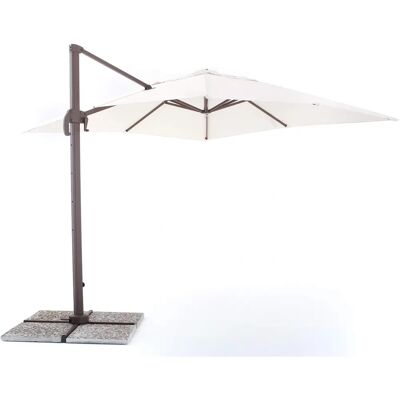 Ombrellone Giardino Ecru 3x3m - Regolabile, Girevole 360° Ombrellone Giardino Ecru 3x3m - Regolabile, Girevole 360°