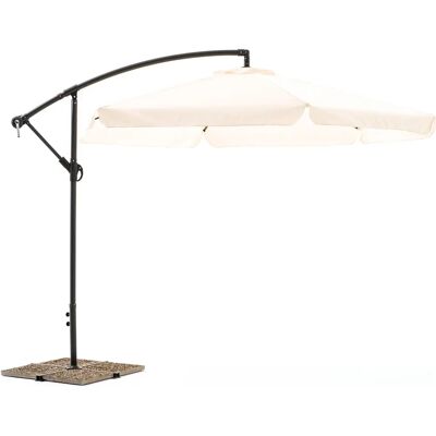 Mygarden Ombrellone Luna Ecru - Diametro 3M per Giardino Mygarden Ombrellone Luna Ecru - Diametro 3M per Giardino