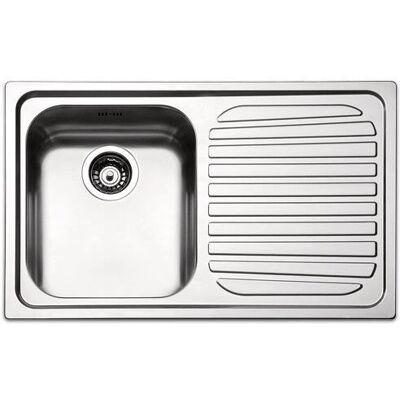 Lavello da cucina Apell Roma in acciaio inox - 1 Vasca con Gocciolatoio 79x50cm Lavello da cucina Apell Roma in acciaio inox - 1 Vasca con Gocciolatoio 79x50cm