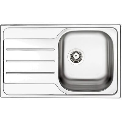 Lavello rettangolare in acciaio inox Apell OH791I - 1 vasca, gocciolatoio a sinistra Lavello rettangolare in acciaio inox Apell OH791I - 1 vasca, gocciolatoio a sinistra